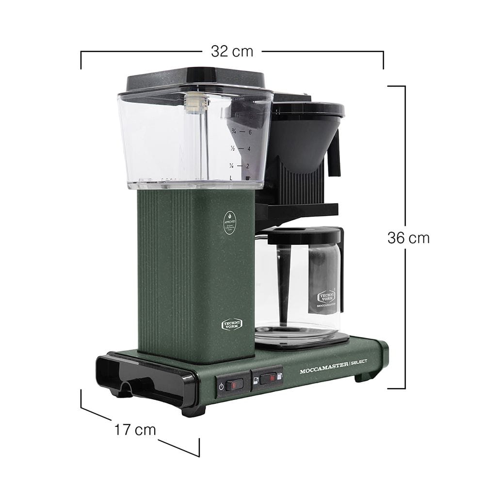 Moccamaster KBG Select Filter Coffee Machine - Forest Green