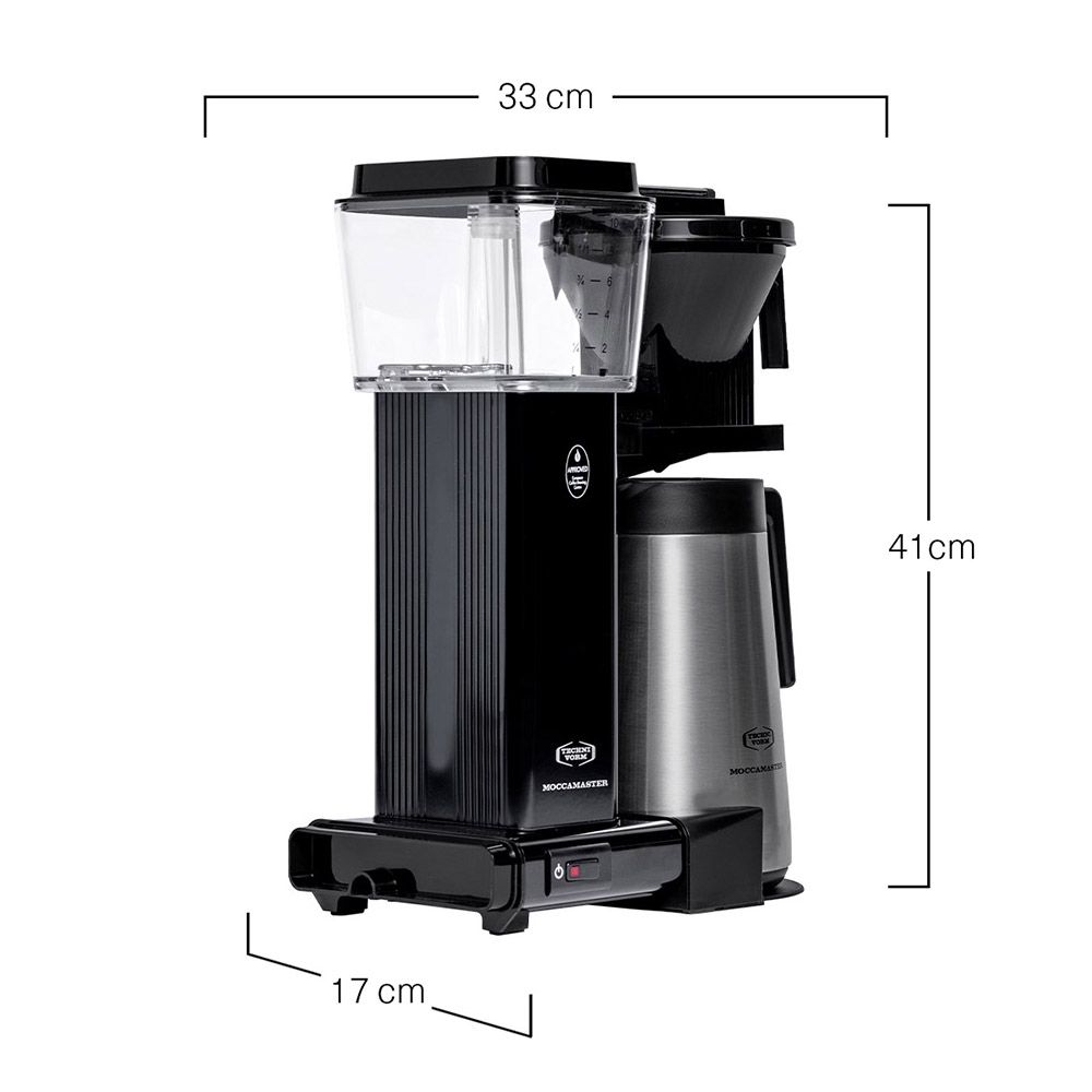Moccamaster KBGT 741 Coffee Machine - Black by the coffee beautiful coffee company uk london surrey