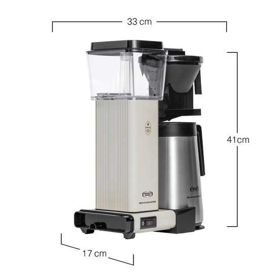 Moccamaster KBGT 741 Coffee Machine - Off White by the coffee beautiful coffee company uk london surrey