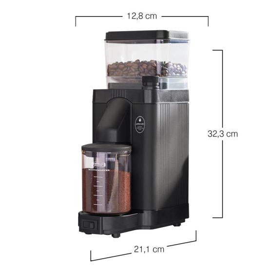 Moccamaster KM5 Burr Grinder in Matte Black BY THE COFFEE BEAUTIFUL COFFEE COMPANY UK LONDON SURREY