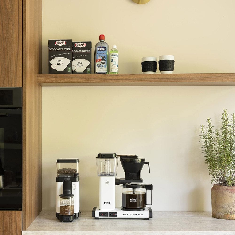 Moccamaster KBG Select Filter Coffee Machine - Matte White