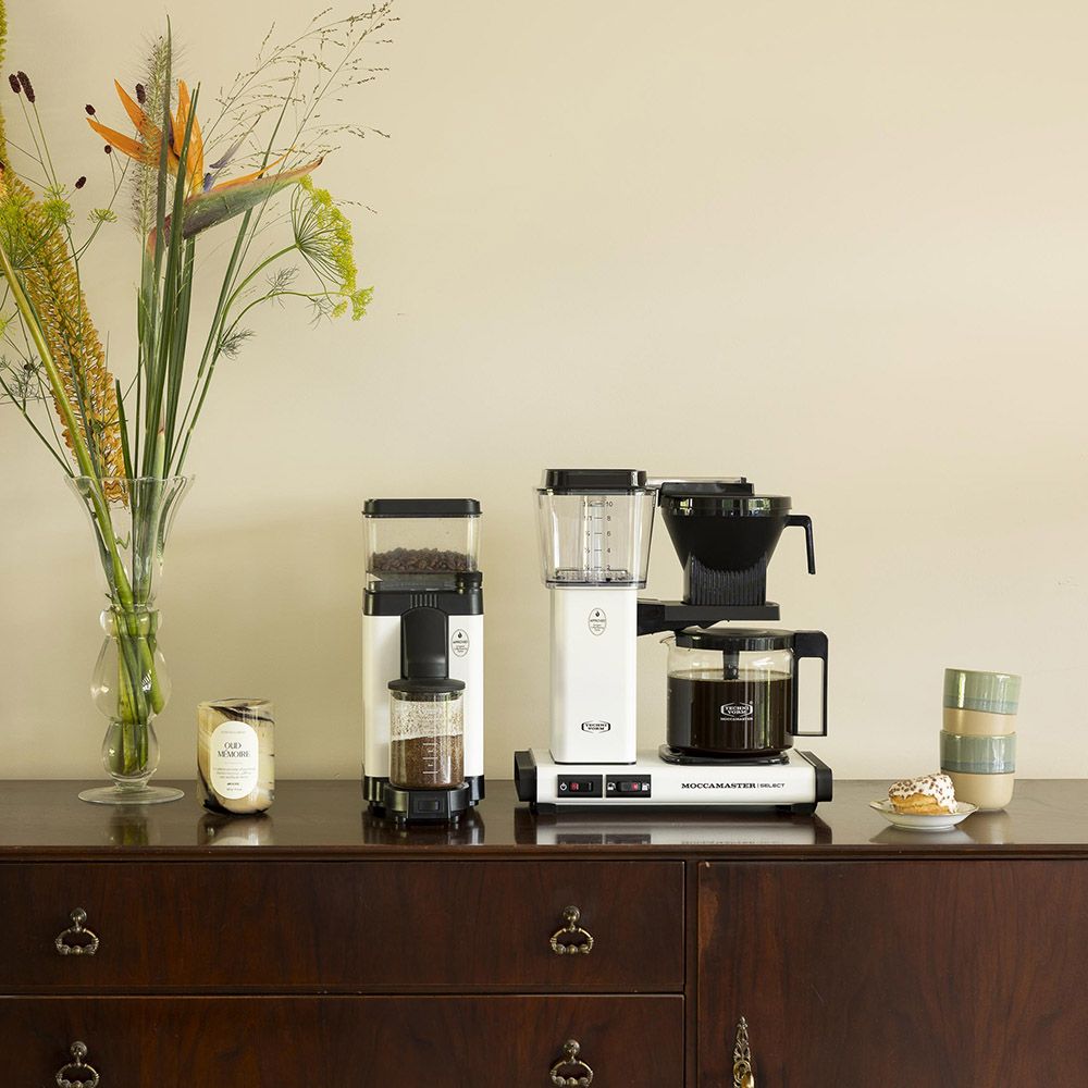 Moccamaster KBG Select Filter Coffee Machine - Matte White - The Coffee Beautiful Company UK London Surrey