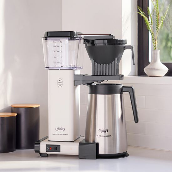 Moccamaster KBGT 741 Coffee Machine - Off White by the coffee beautiful coffee company uk london surrey