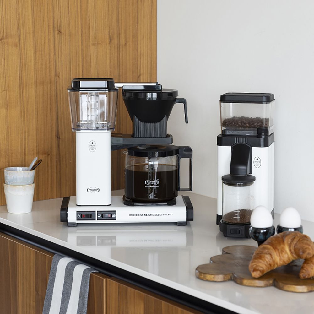 Moccamaster KBG Select Filter Coffee Machine - Matte White - The Coffee Beautiful Company UK London Surrey