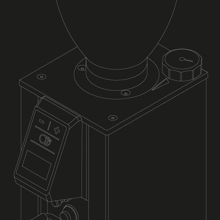 Macap Leo 55 Essential Electric Coffee Grinder in Anodised Black by the Coffee Beautiful Coffee Company