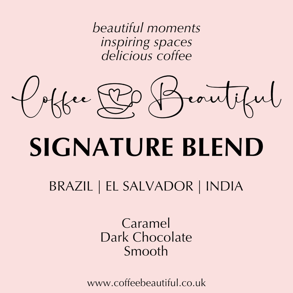 The Coffee Beautiful Signature Blend Fresh Roasted Coffee Beans by the Coffee Beautiful Company UK London Surrey