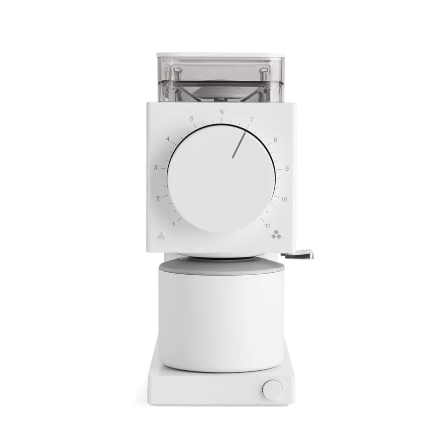 White Fellow Ode Gen 2 Electric Coffee Grinder on a white background