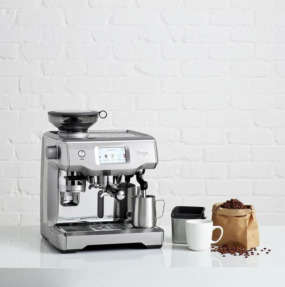 The Sage Oracle Espresso Machine in Brushed Stainless Steel