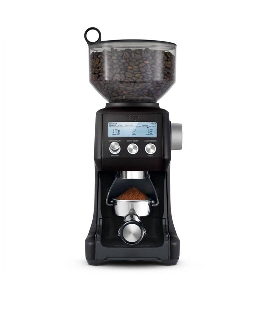 The Sage Smart Grinder Pro Coffee Grinder Black Truffle