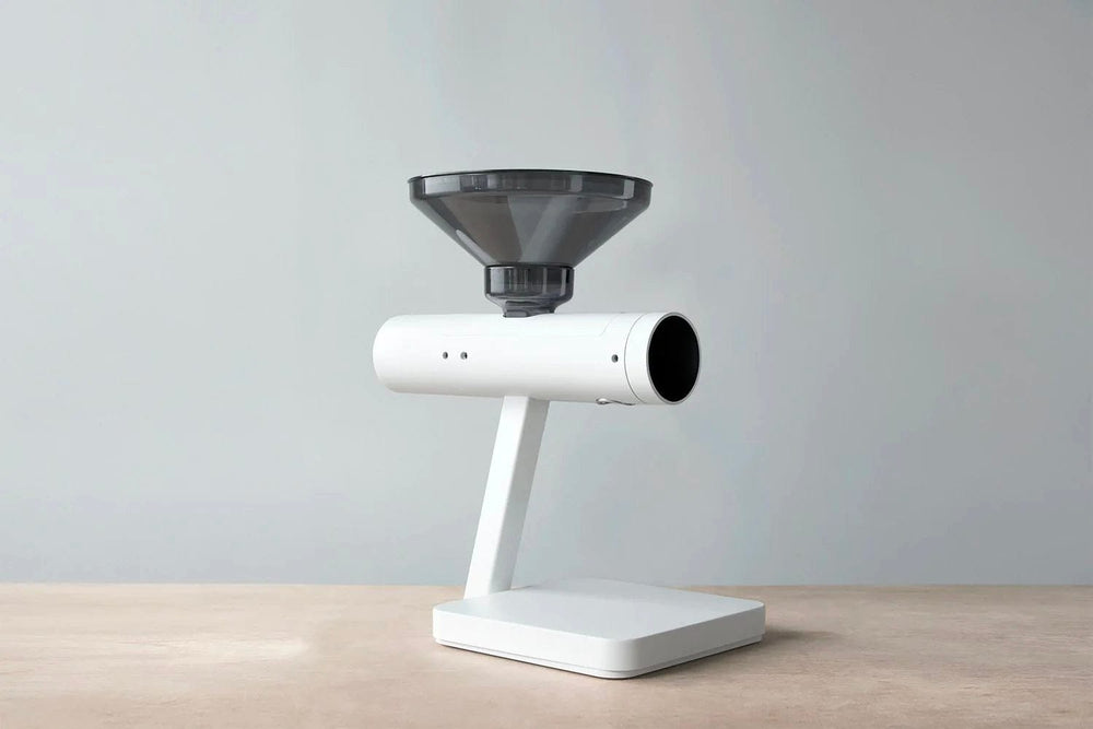 Acaia Orion Coffee Bean Doser — angled view